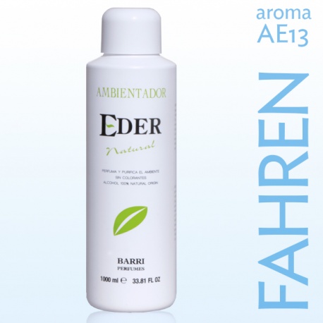 Ambientador EDER Natural 1 litro - Aroma: AE13 FAHREN Recuerda a Fahrenheit