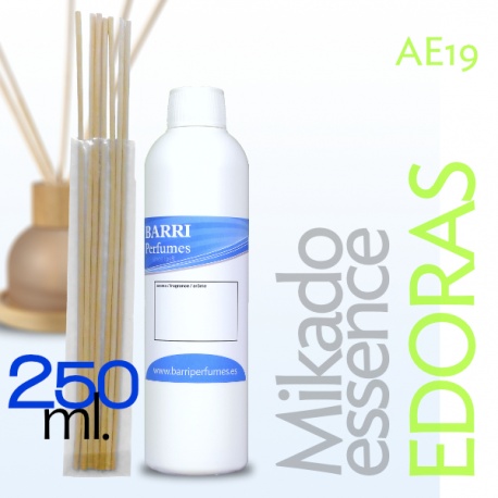 Recarga Essência Mikado 250 ml. + 7 Sticks - Aroma: AE19 EDORAS