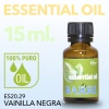 Natural Essential Oil 15 ml. BLACK VAINILLA